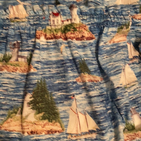 Vintage ocean scape curtains. Lighthouses, sailboats - Picture 8 of 8